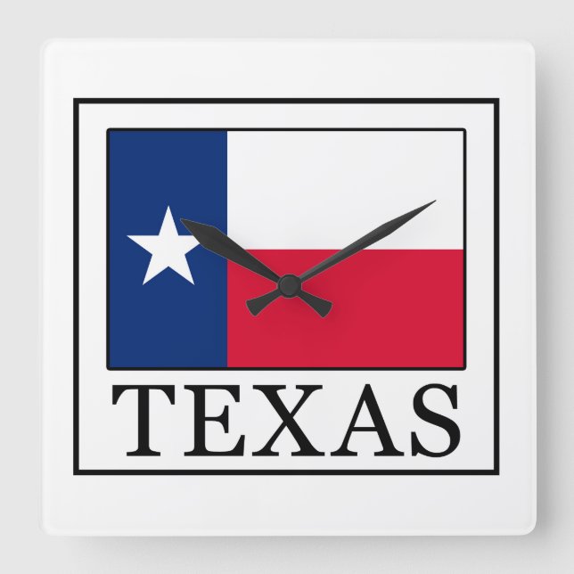 Reloj Cuadrado Texas (Anverso)