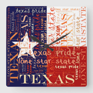 Reloj Cuadrado Texas