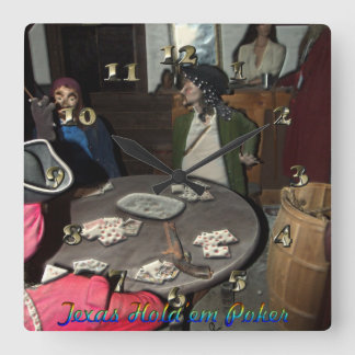 Reloj Cuadrado Texas Hold ‘em Poker