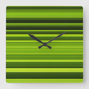 Reloj Cuadrado Textura de hoja de árbol de palmas