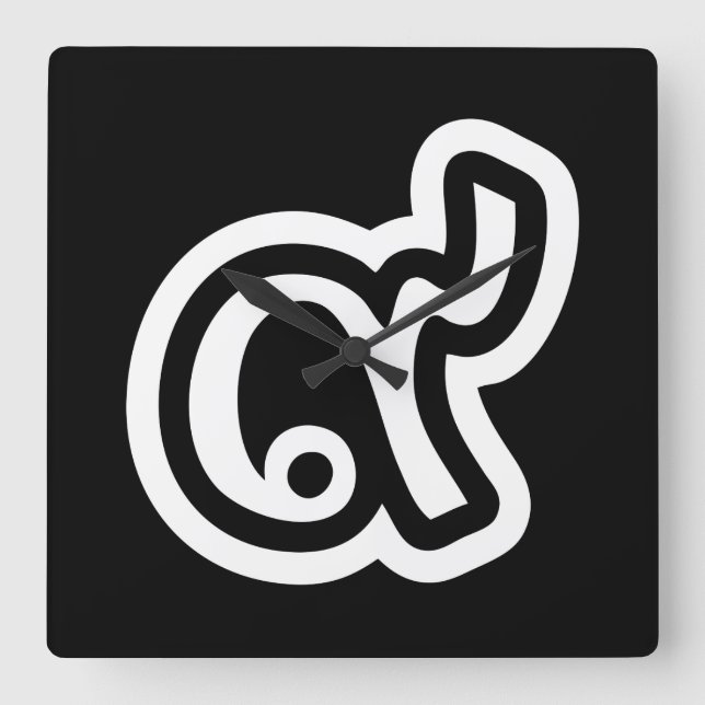 Reloj Cuadrado Thailand Lucky Number 9 / Nine / ๙ (Gao/Kao) Thai (Anverso)