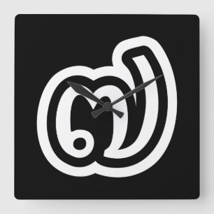 Reloj Cuadrado Thailand Number 7 / Seven / ๗ (Jed/Chet) Thai