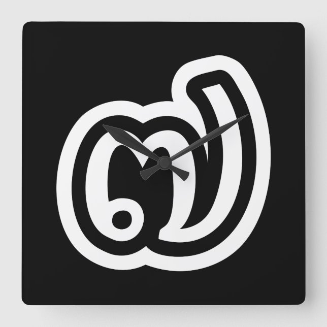 Reloj Cuadrado Thailand Number 7 / Seven / ๗ (Jed/Chet) Thai (Anverso)