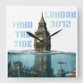 Reloj Cuadrado The City that time forgot