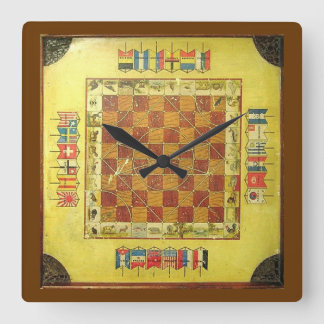 Reloj Cuadrado The crokinole board game wall clock