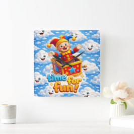 Reloj Cuadrado The golden toy box nursery wall clock