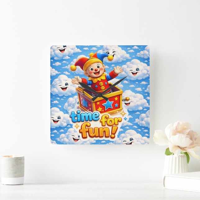 Reloj Cuadrado The golden toy box nursery wall clock (Hogar)