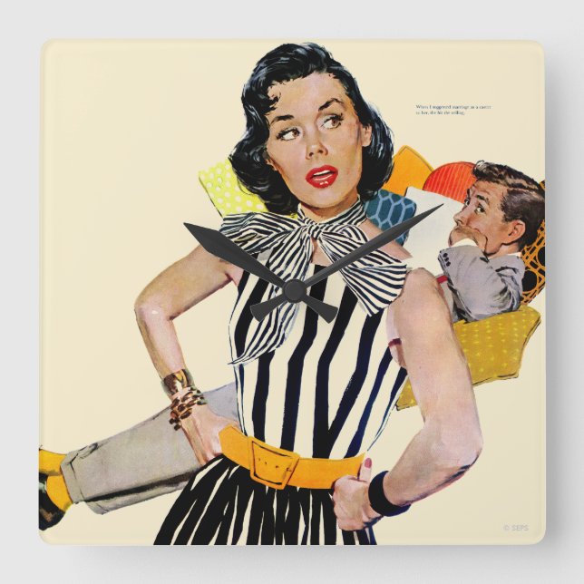 Reloj Cuadrado The Lady Was Insulted 2 (Anverso)