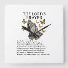 Reloj Cuadrado The Lord's Prayer