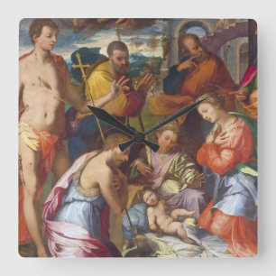 Reloj Cuadrado The Nativity, 1534 (oil on panel)