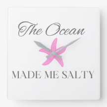 The Ocean Made Me Salty, Coastal Beach Theme