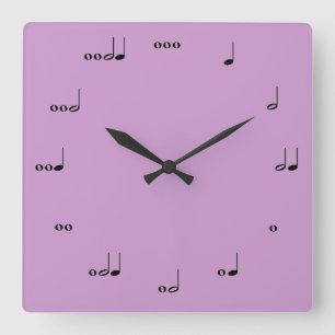 Reloj Cuadrado The Original Music Note Clock