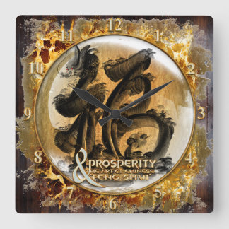 Reloj Cuadrado THE PROSPERITY CONNEXION : Art of Chinese Fengshui