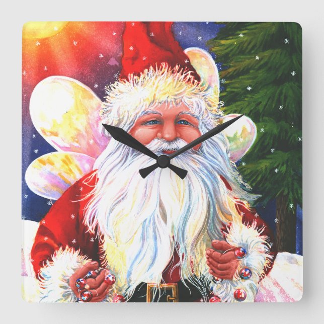 Reloj Cuadrado The Santa Fairy (Anverso)