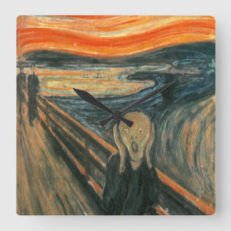Reloj Cuadrado The Scream by Edvard Munch