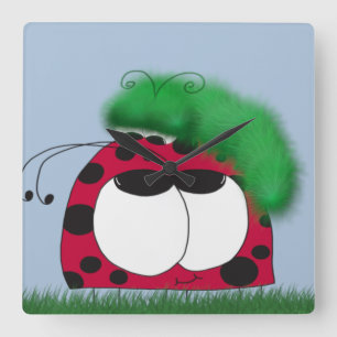 Reloj Cuadrado The Uncommon Friends Ladybug and Caterpillar
