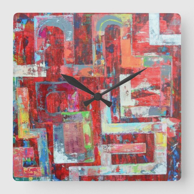 Reloj Cuadrado The Warehouse Wall Clock (Anverso)