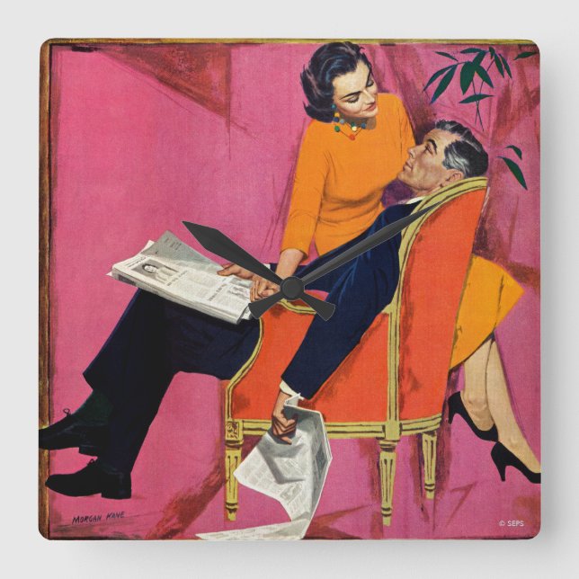 Reloj Cuadrado The Year of Discontent (Anverso)