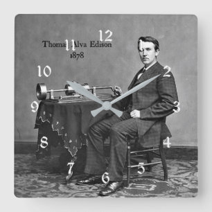 Reloj Cuadrado Thomas Alva Edison, 1878