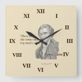 Reloj Cuadrado Thomas Paine Estas son veces que prueban las almas