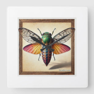 Reloj Cuadrado Thompsoniana butterfly 240824IREF222 - Watercolor