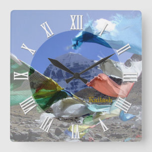 Reloj Cuadrado Tíbet, Kailash, Himalayas, Budismo