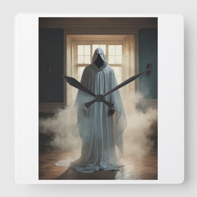 Reloj Cuadrado "Tick-Tock cuenta historias de tiempo" (Anverso)