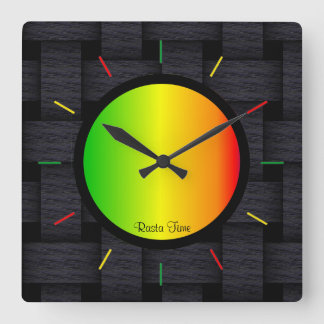 Reloj Cuadrado Tiempo de Rasta