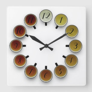 Reloj Cuadrado Tiempo de té