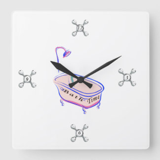 Reloj Cuadrado Tiempo del baño