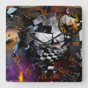 Reloj Cuadrado Tiempo e imaginación