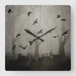 Reloj Cuadrado Tiempo gótico