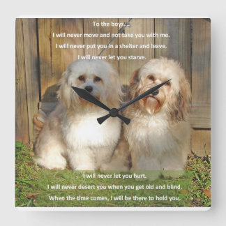 Reloj Cuadrado Tiempo para los chicos