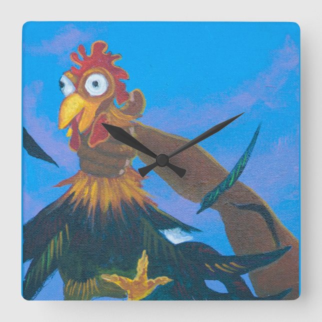 Reloj Cuadrado Tiempo reservado de Kauai (Anverso)