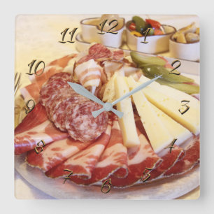 Reloj Cuadrado Tienda de la salchicha