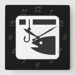 Reloj Cuadrado Tienda de pesca