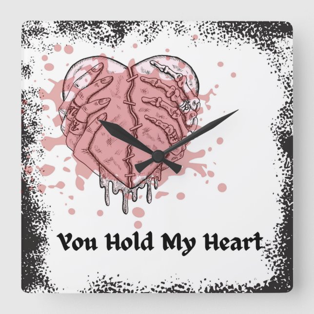 Reloj Cuadrado Tienes mi corazón (Anverso)