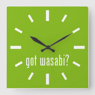 Reloj Cuadrado ¿Tienes wasabi?