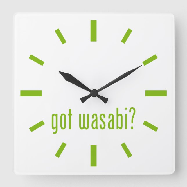 Reloj Cuadrado ¿Tienes wasabi? (Anverso)
