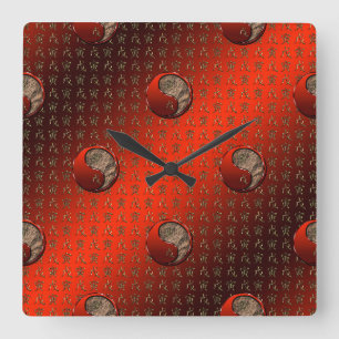 Reloj Cuadrado Tigre de Tierra