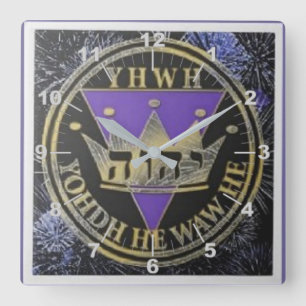 Reloj Cuadrado Tile De Cerámica De Victoria Real Divina