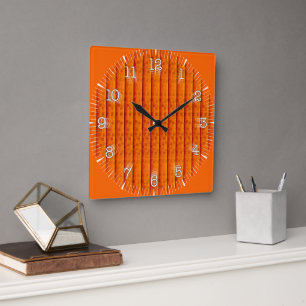 Reloj Cuadrado Time and illustrated art on your wa