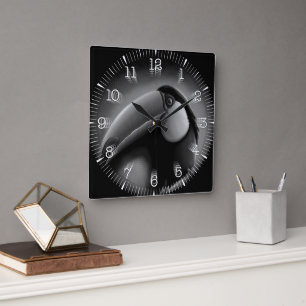 Reloj Cuadrado Time and illustrated art on your wall.
