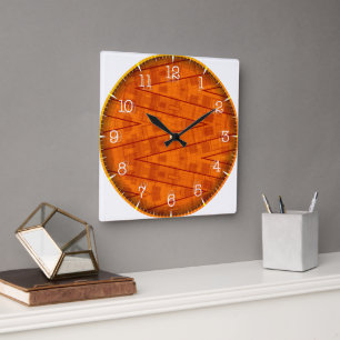 Reloj Cuadrado Time and illustrated art on your wall.