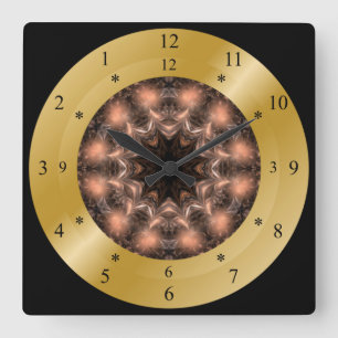 Reloj Cuadrado Time Machine Clock ~ Fractal Time Warp ~ Chaos ~