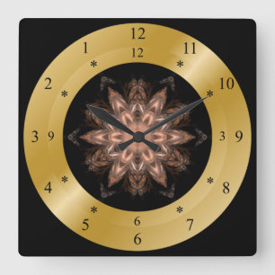 Reloj Cuadrado Time Machine Clock ~ Fractal Time Warp ~ Chaos ~