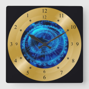 Reloj Cuadrado Time Machine Clock ~ Space-time Continuum ~~