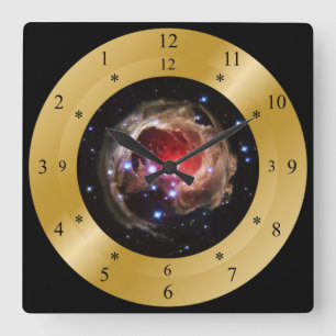 Reloj Cuadrado Time Machine Clock~V838 Monocerotis~Star Outburst~