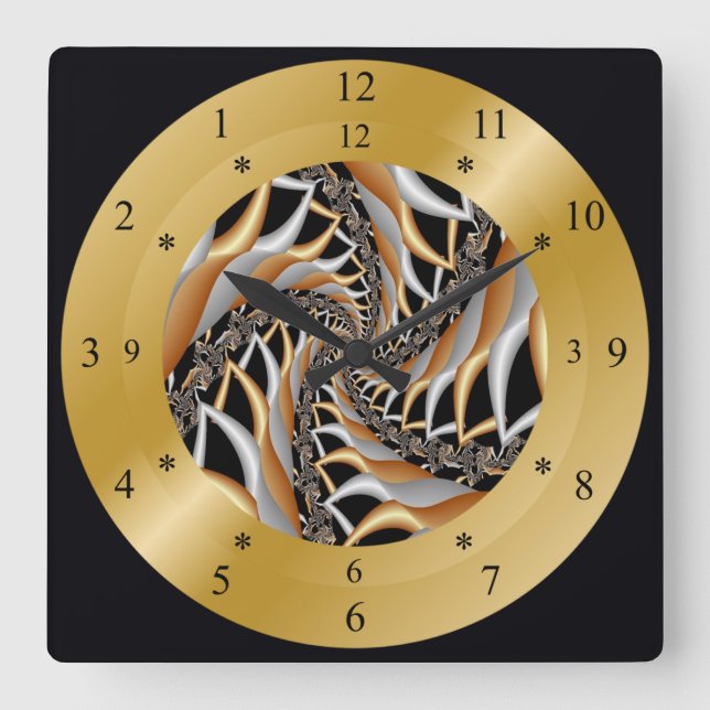 Reloj Cuadrado Time Machine Clock ~ Wormhole ~ Safe/Dangerous ??? (Anverso)