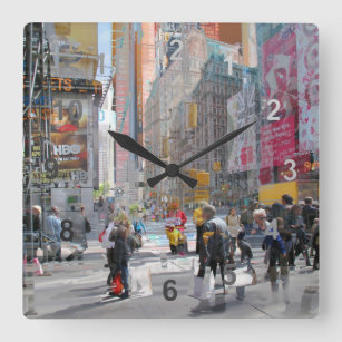 Reloj Cuadrado Times Square NY.